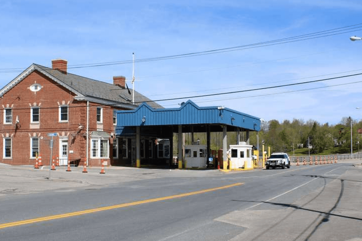 Cruce garitas Calais: Ferry Point, International Avenue & Milltown