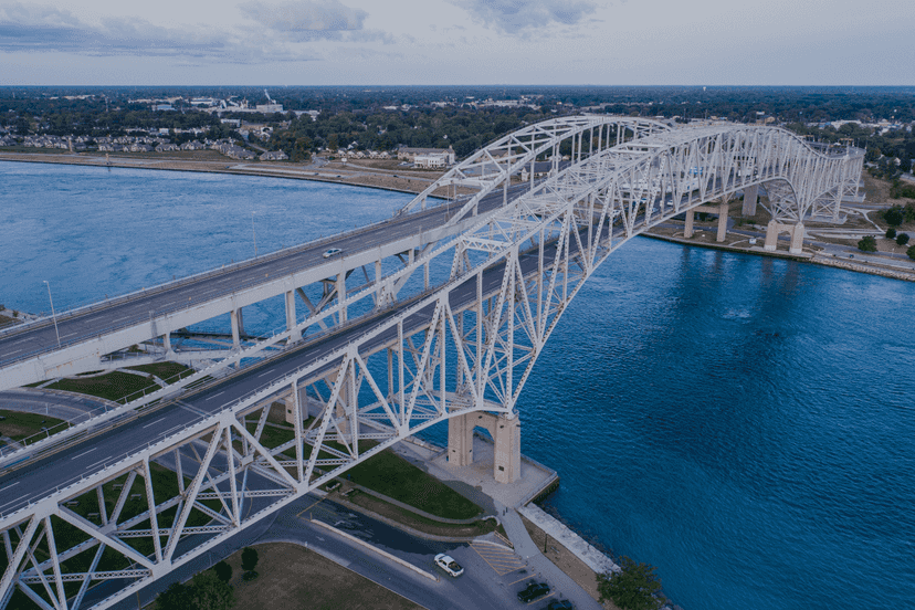 Blue Water Bridge - Port Huron Border Blue Water Bridge - Port Huron Border