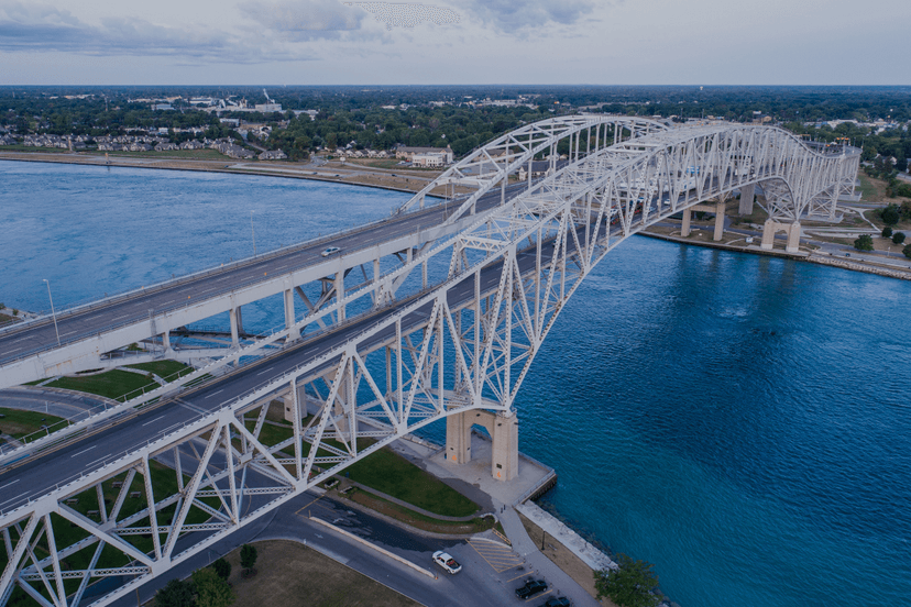 Blue Water Bridge - Port Huron Border Blue Water Bridge - Port Huron Border